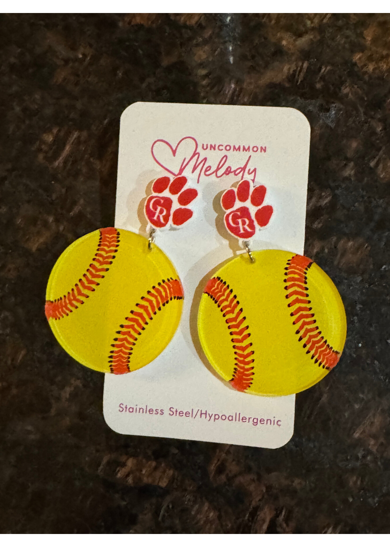 Softball Stud Dangles