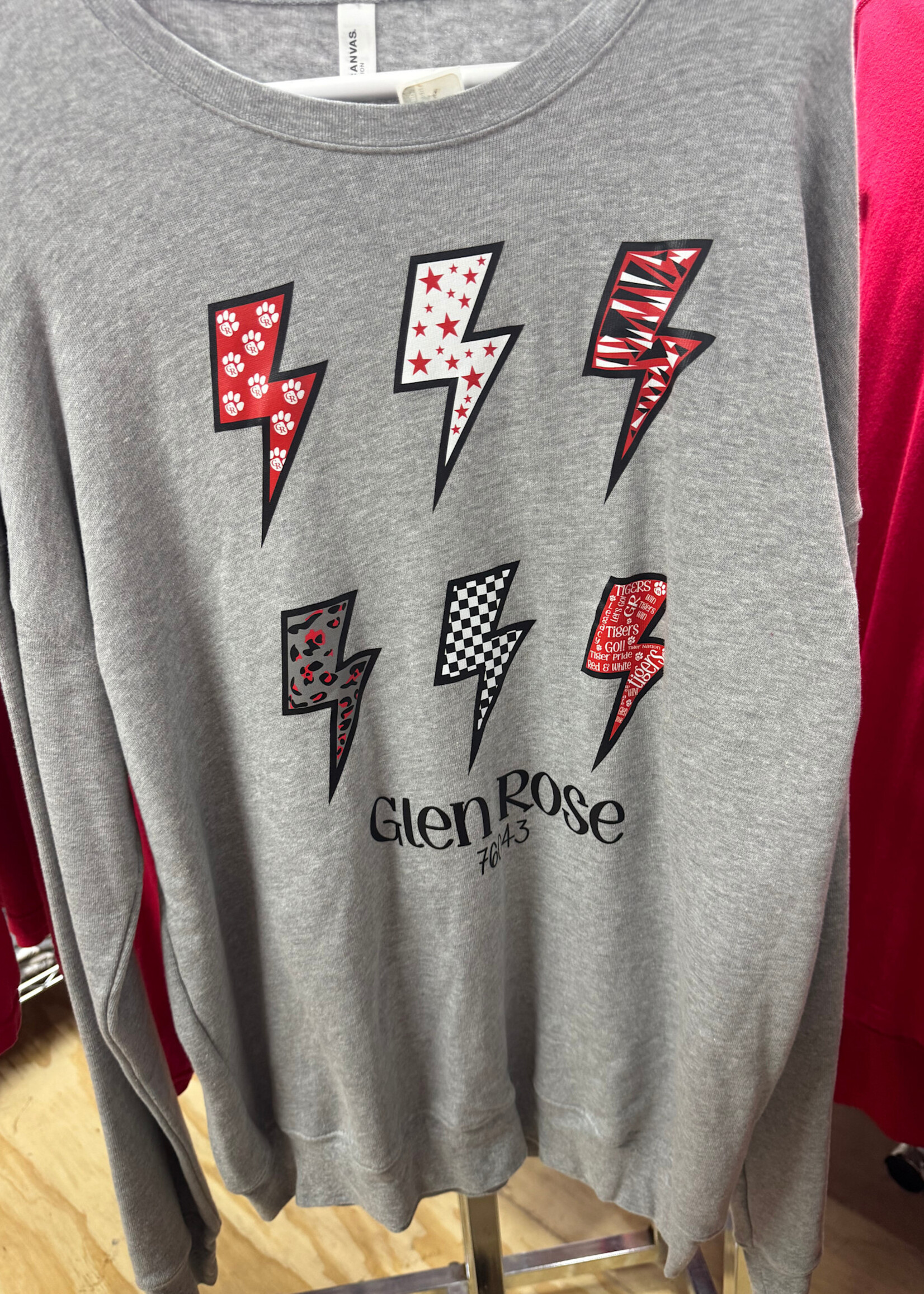 Bella Canvas Lightning Bolt Sweatshirt