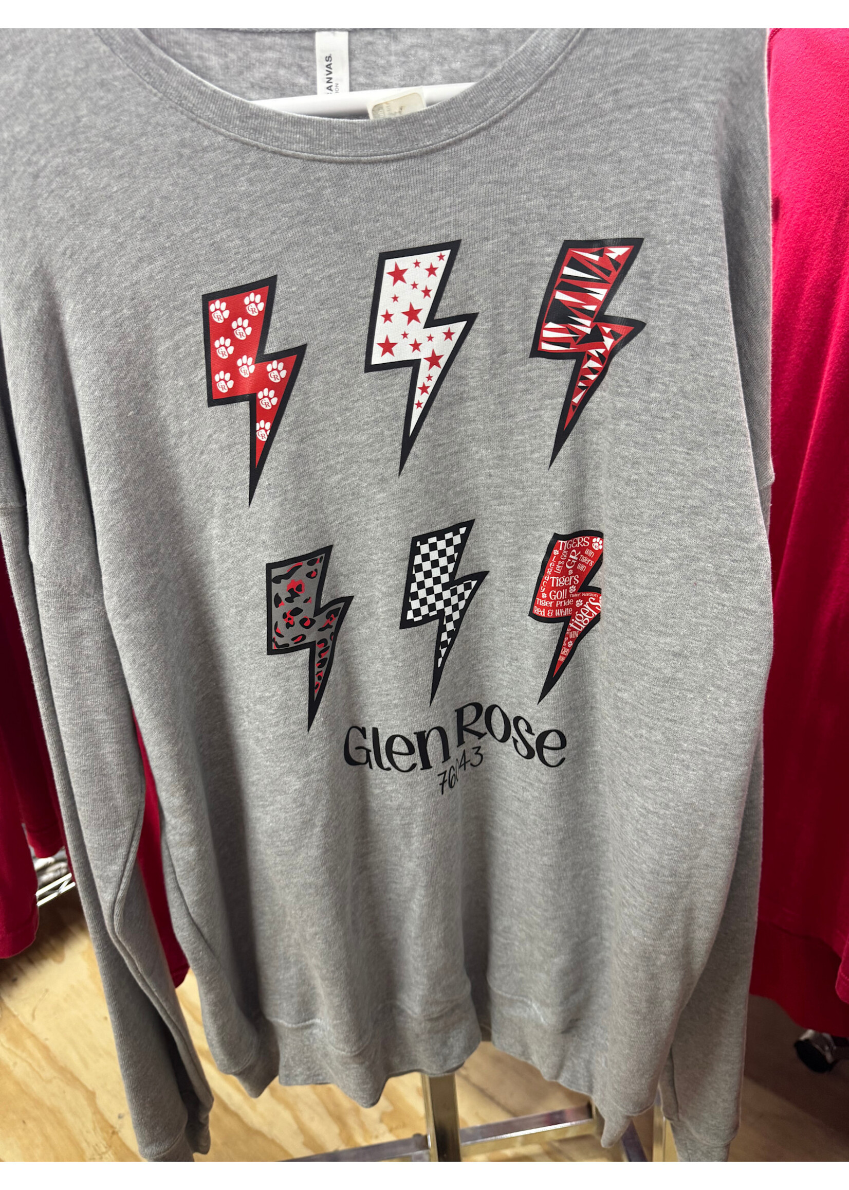 Bella Canvas Lightning Bolt Sweatshirt