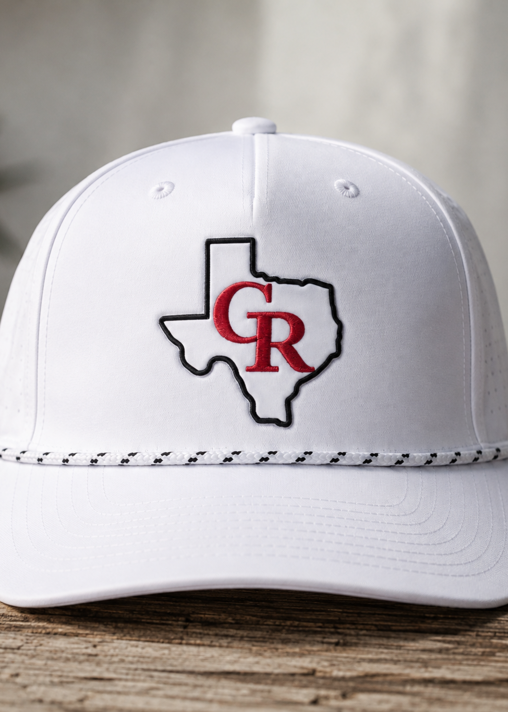 White Texas BW Rope Hat