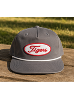Gray Rope Tigers Script Hat