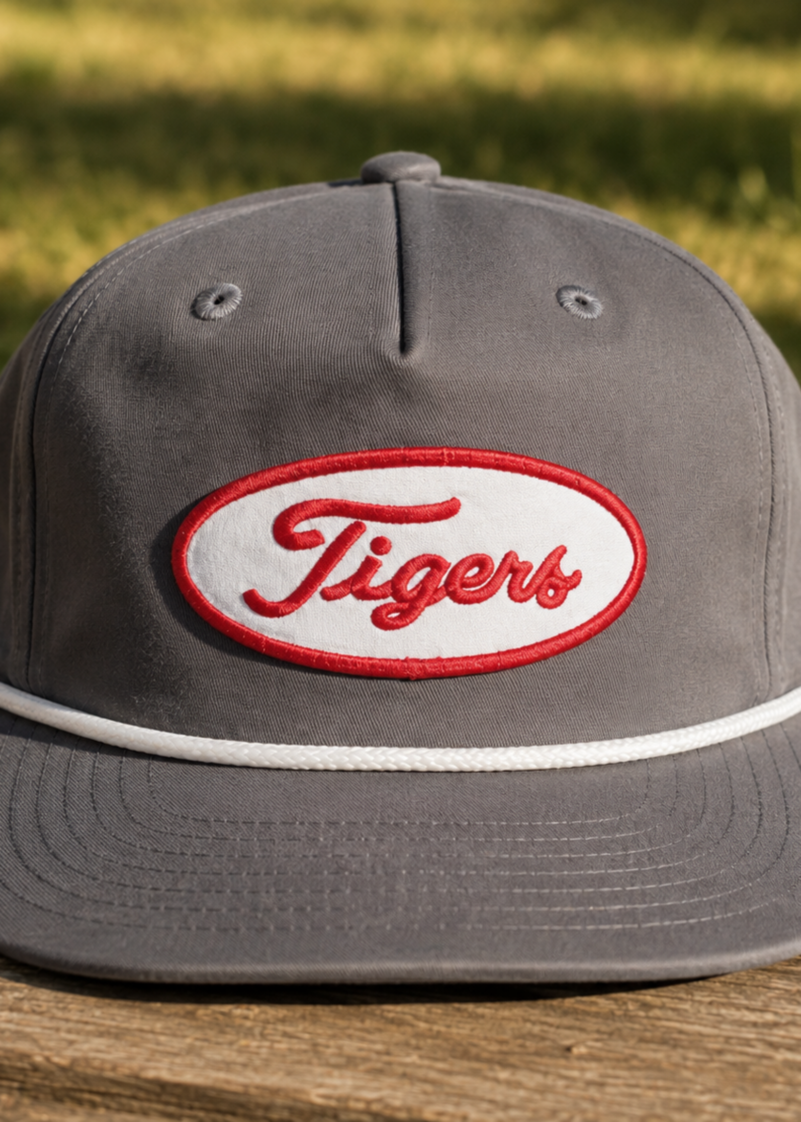 Gray Rope Tigers Script Hat