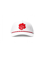White Rope Hat w Paw