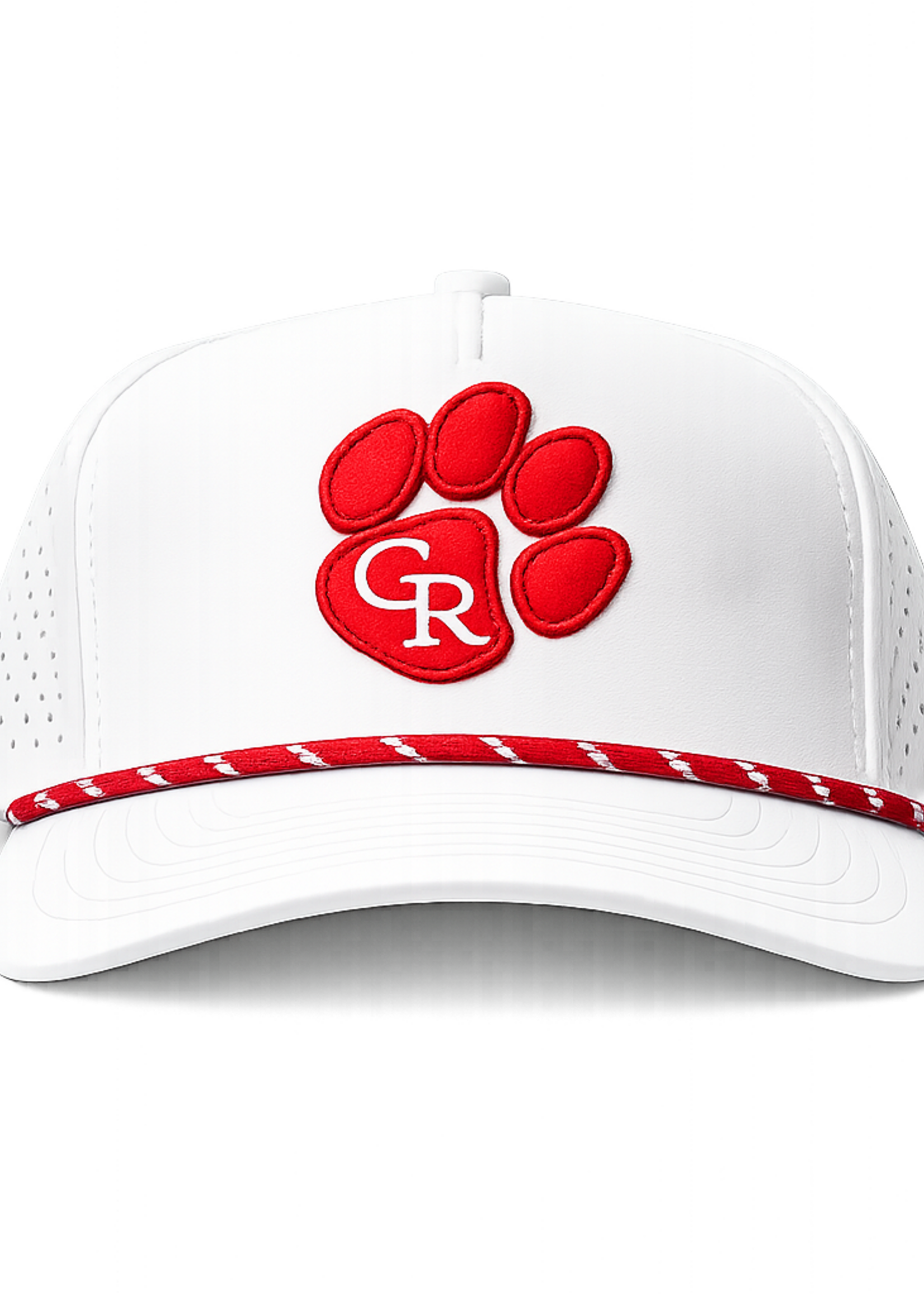 White Rope Hat w Paw