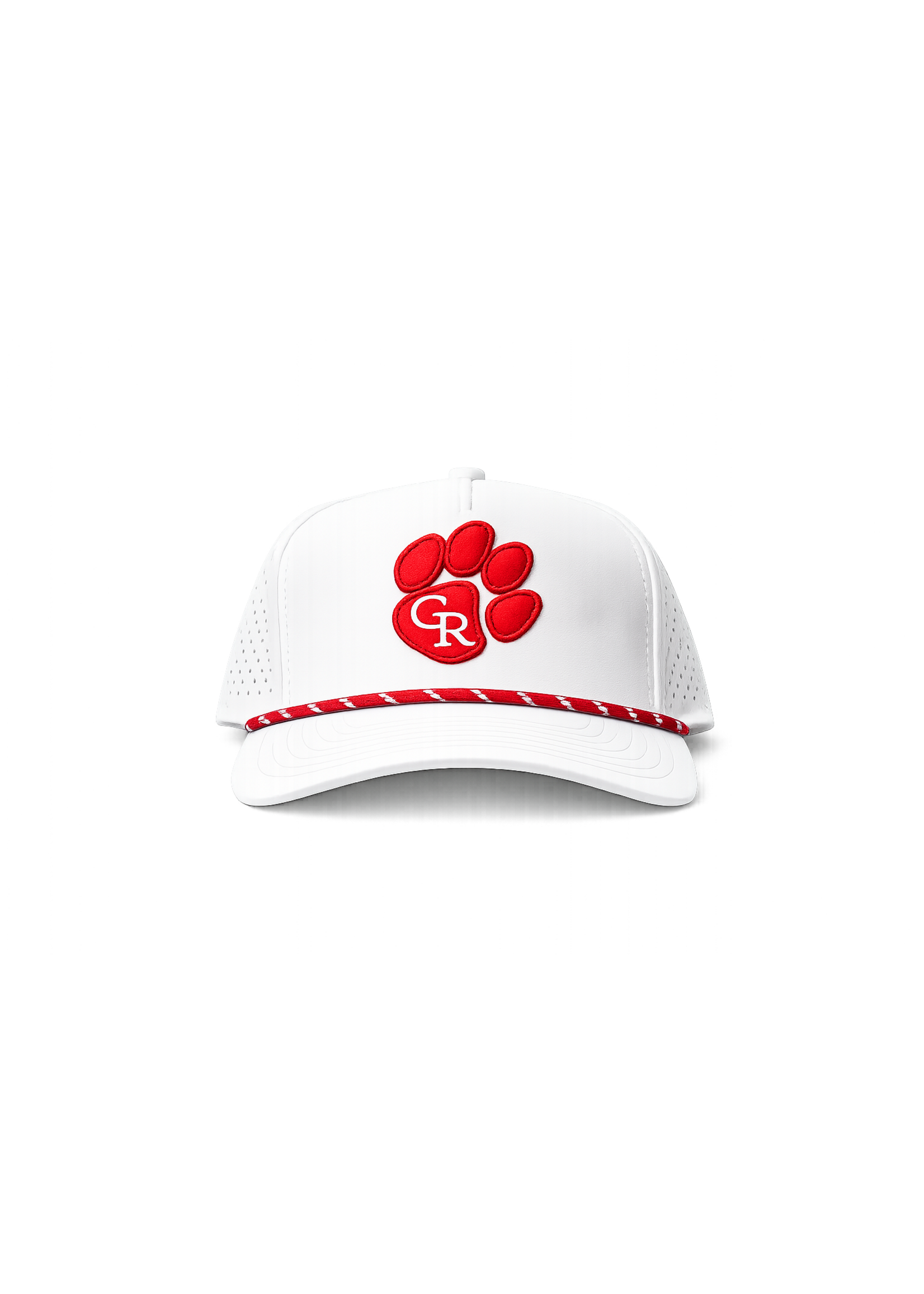 White Rope Hat w Paw