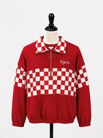 Red Checkered Pullover