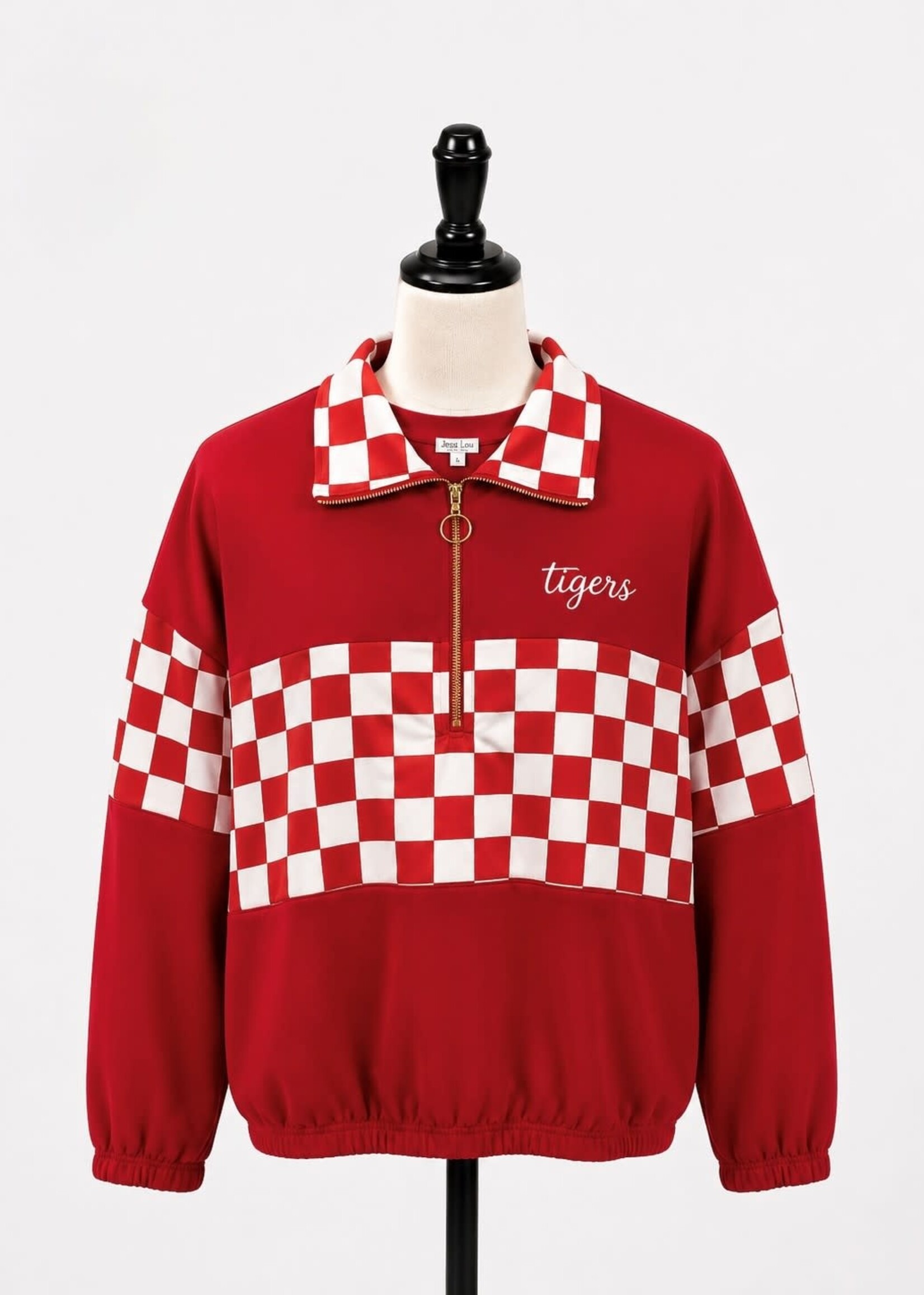 Red Checkered Pullover