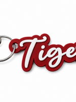 Tigers Script Keychain