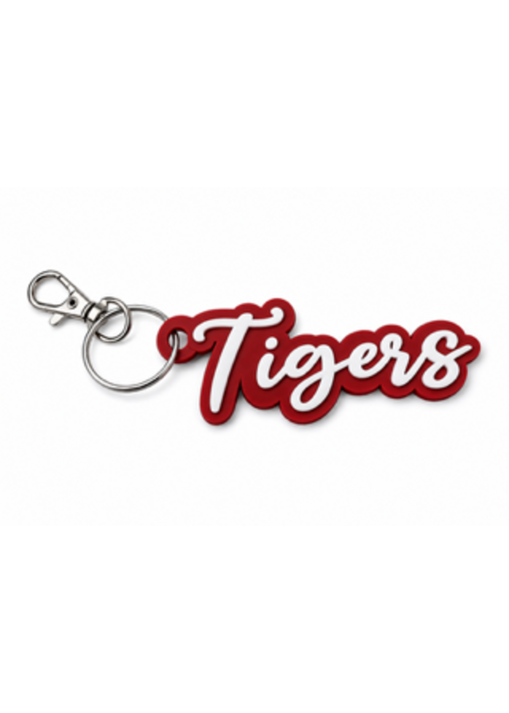 Tigers Script Keychain