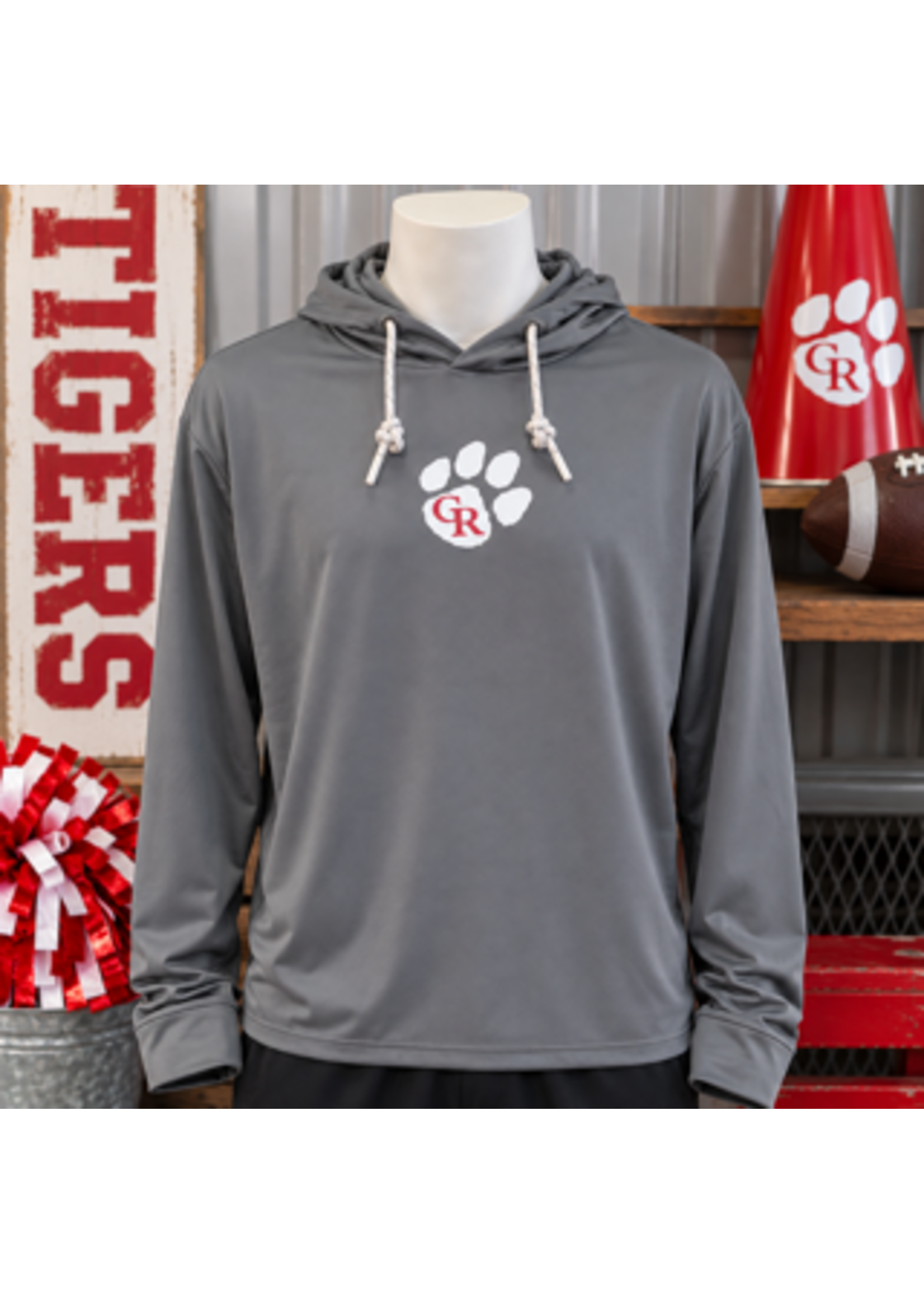 Gray Performance Hoodie