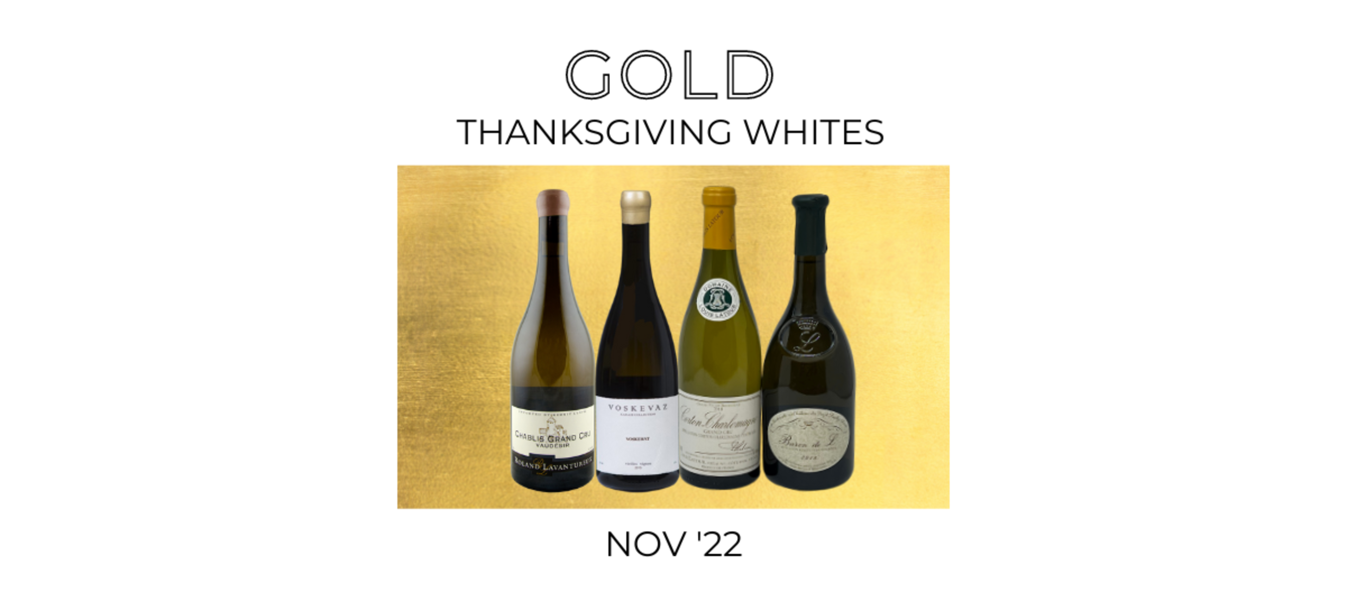 November 2022 GOLD Tier Wine Club - All Whites