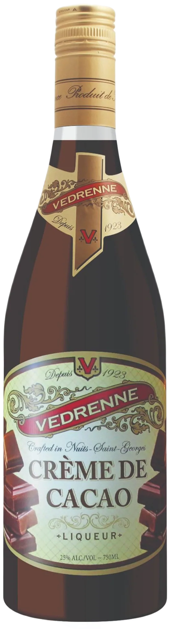 Vedrenne Creme de Cacao Liqueur brentwood fine wines