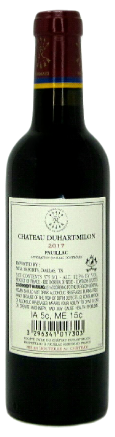 2017 Chateau Duhart-Milon - 375ml - brentwood fine wines