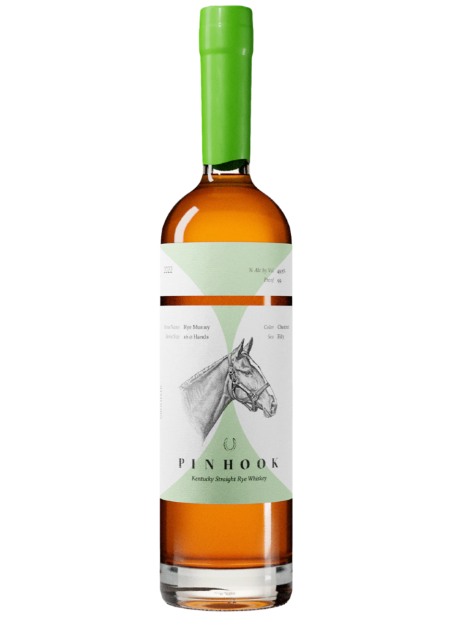 Pinhook 2022 Flagship Straight Rye Whiskey 'Rye Munny' Green Wax