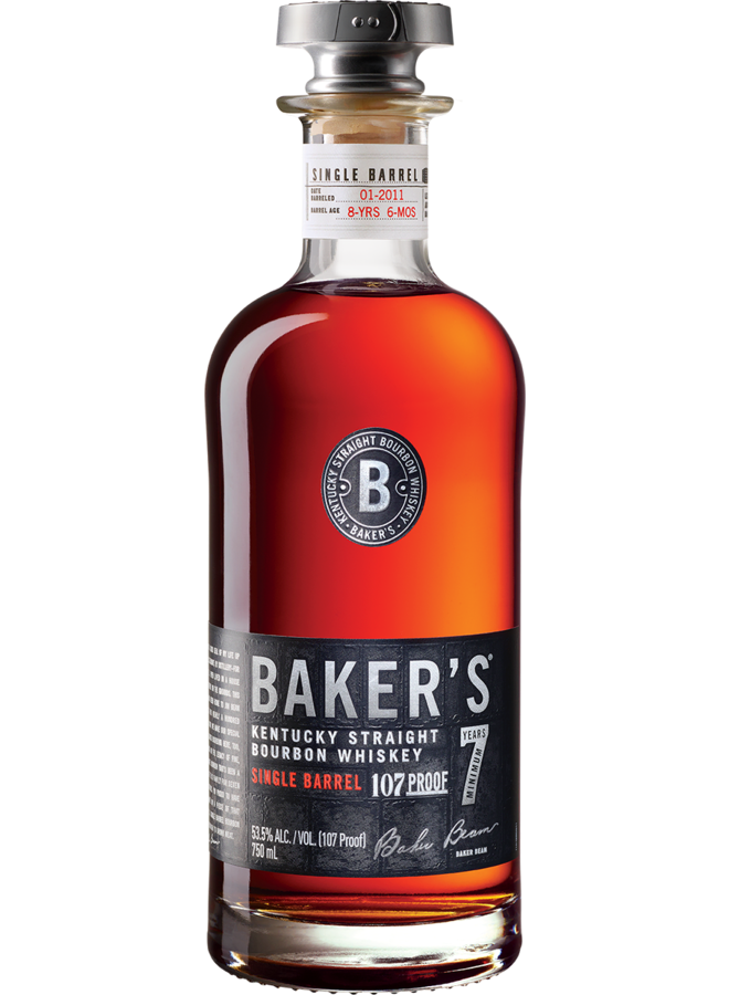 Baker's 7yr. Single Barrel Bourbon Whiskey 107 Proof