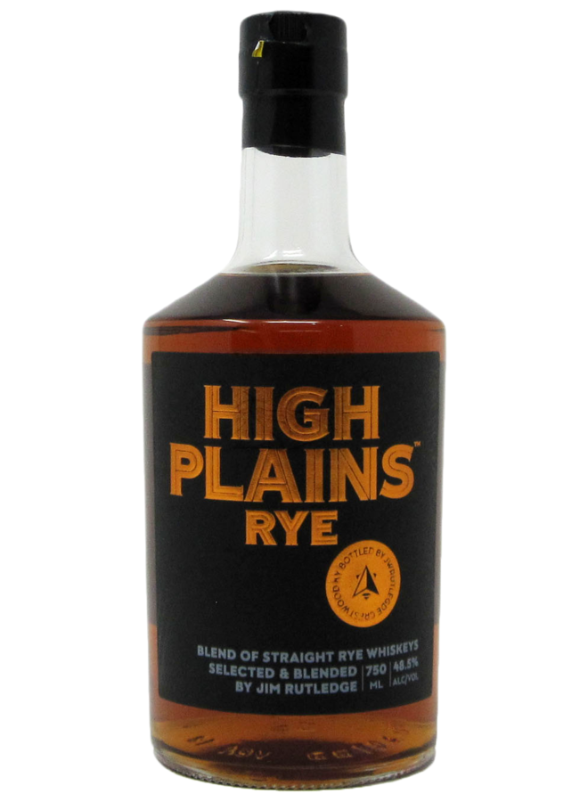 J. W. Rutledge 'High Plains' Straight Rye Whiskey