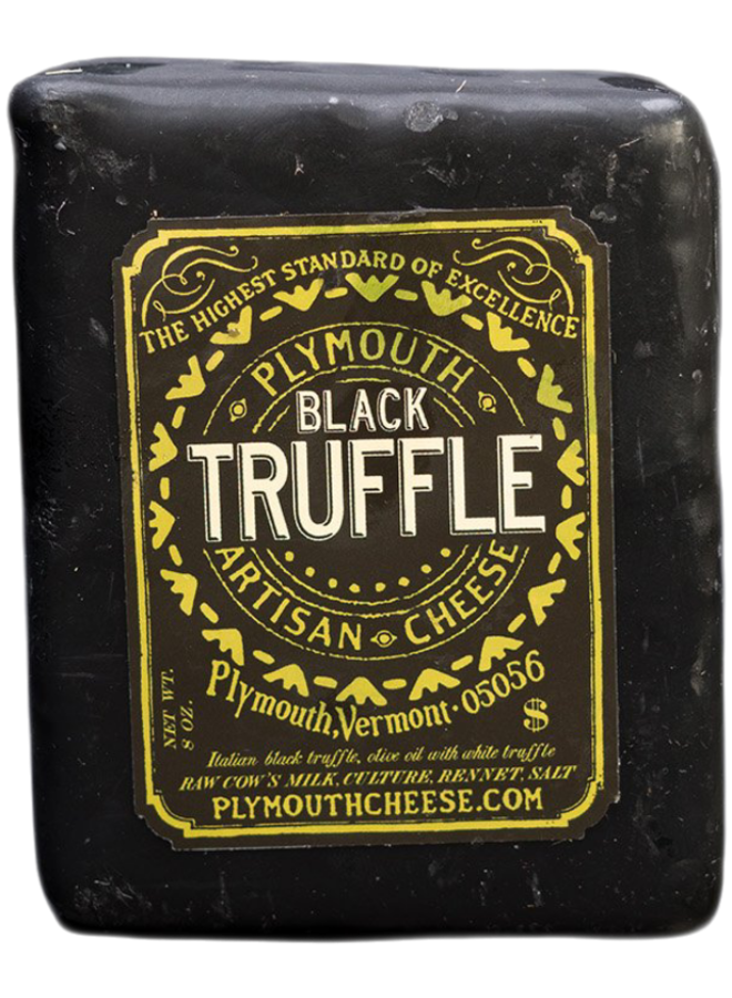 Plymouth Black Truffle Cheddar cheese Black Wax