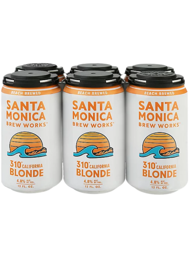 Santa Monica Brew Works  310 Blonde 12oz. 6 Pk.