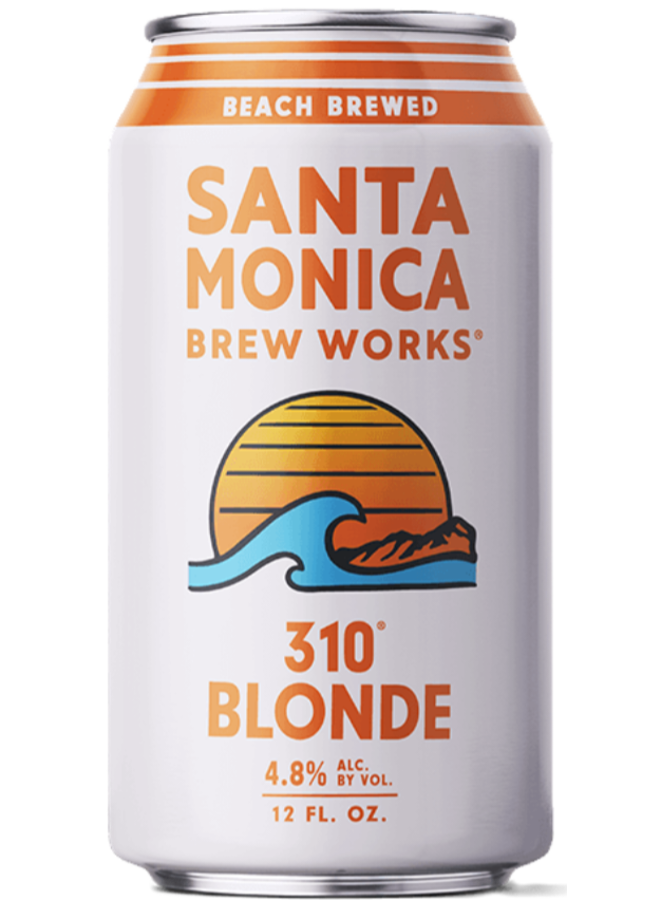 Santa Monica Brew Works  310 Blonde 12oz.  Single
