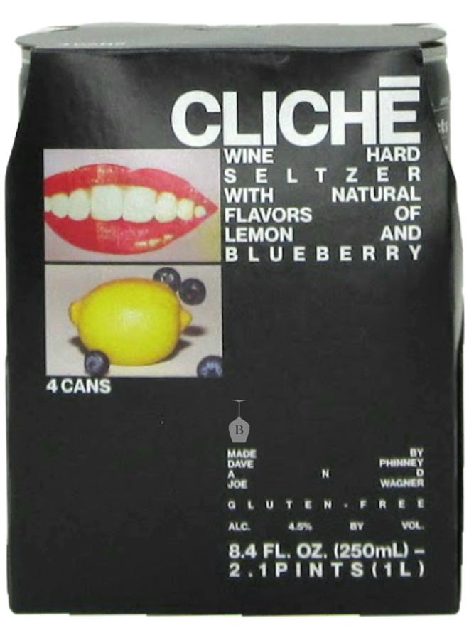 Cliche Lemon Blueberry Wine Seltzer 4pk