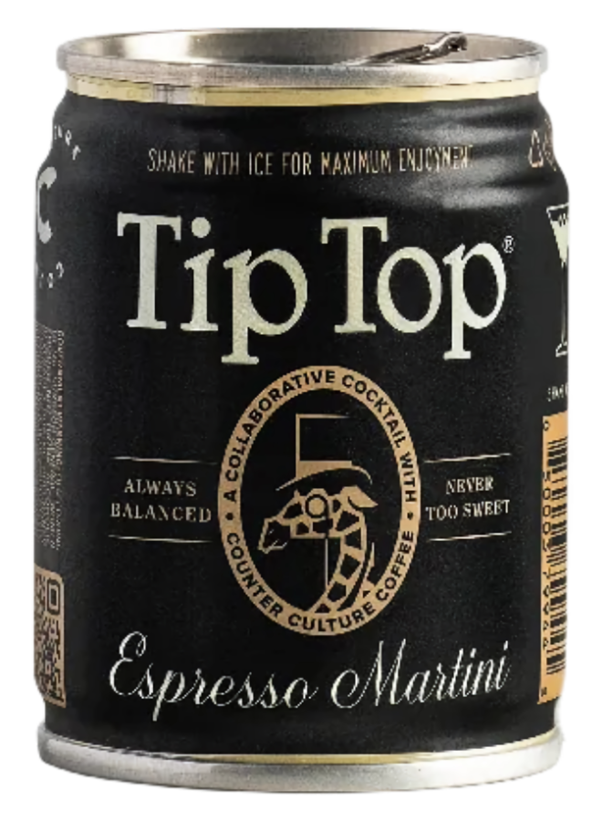Tip Top Espresso Martini Vodka Espresso Vanilla 4 Pack