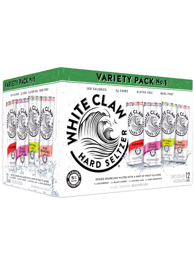 White Claw Variety Pack No.1 Hard Seltzer
