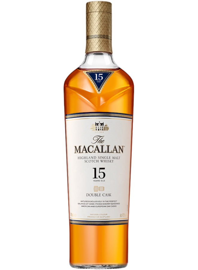Macallan Double Cask 15YR Single Malt Scotch Whisky 750ML