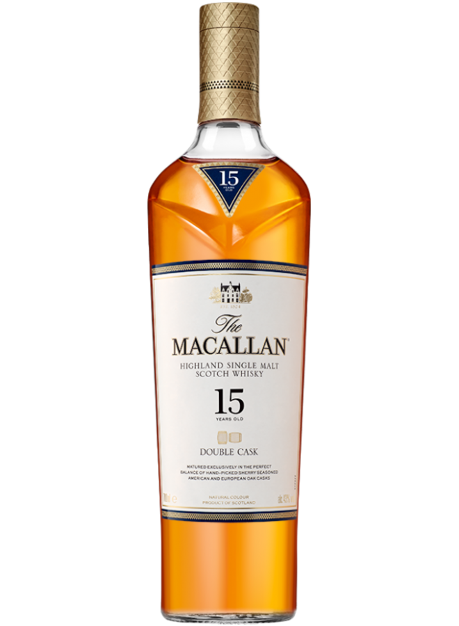 Macallan Double Cask 15YR Single Malt Scotch Whisky 750ML