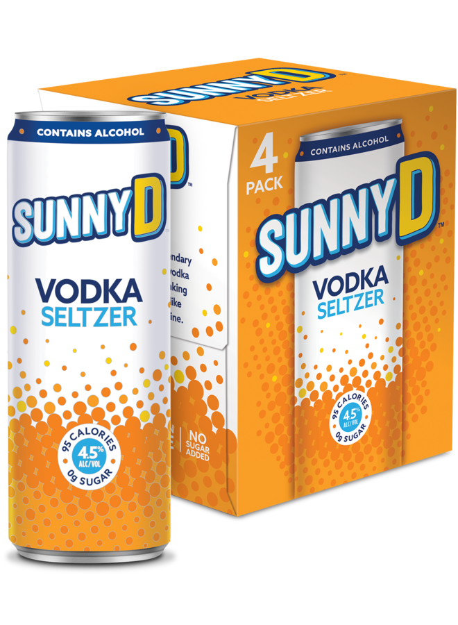 Sunny D Vodka Seltzer 4pk. (355ml)