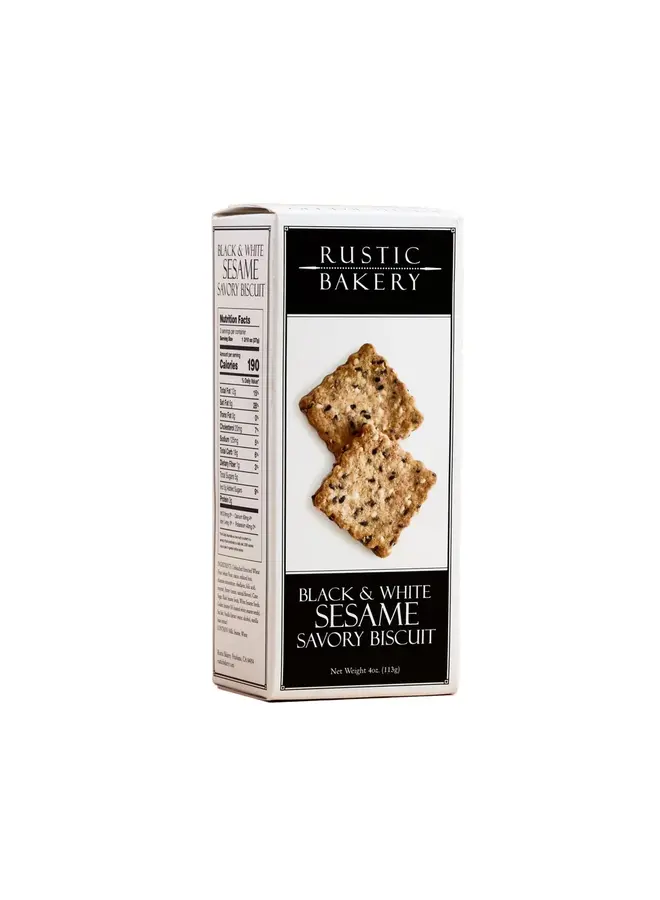 Rustic Bakery Black/White Sesame Biscuits