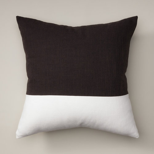 Dublin Linen Dip Color Block Pillow Cover