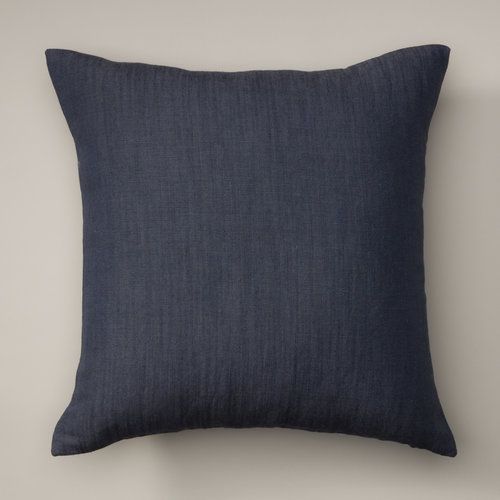 Bea Linen Men's Blue Pillow Cover