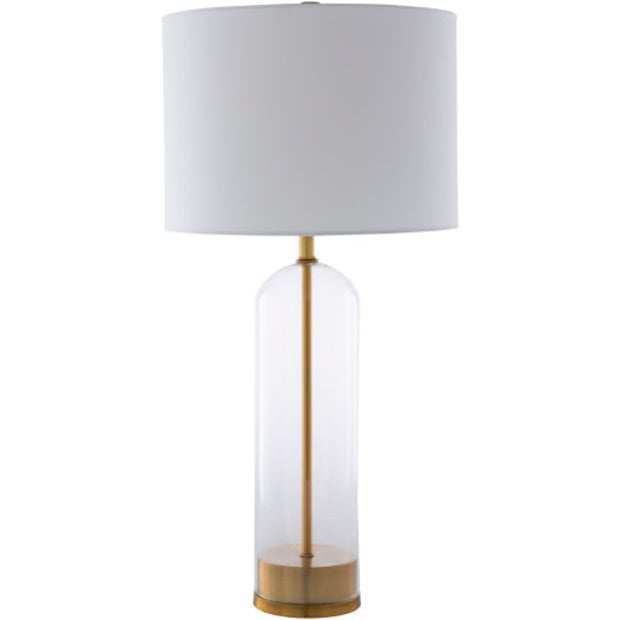 Glass & Brass Table Lamp