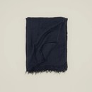 Simple Linen Throw Blanket Navy