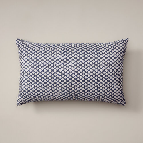 Ikat Pointe Indigo Reversible Pillow Cover