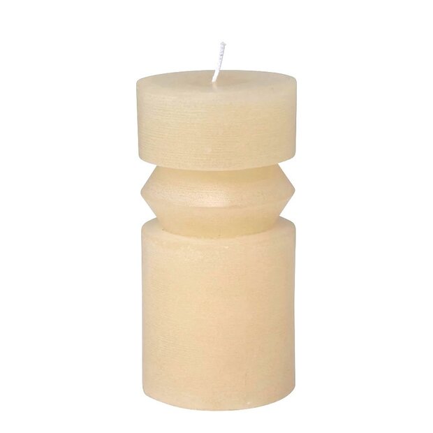 Cream Totem Candle, Unscented