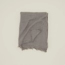 Simple Linen Throw Blanket Dark Gray