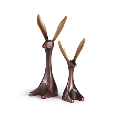 Iron Jackrabbit Decor