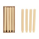 Pleated Taper Candles, Set of 12, Cream