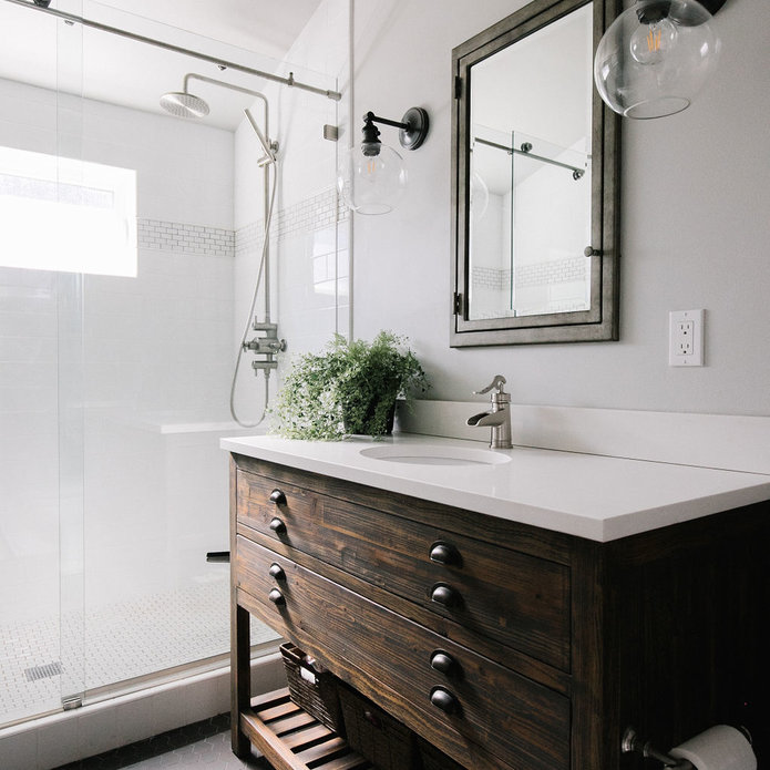 Industrial Rustic Loft Bathroom