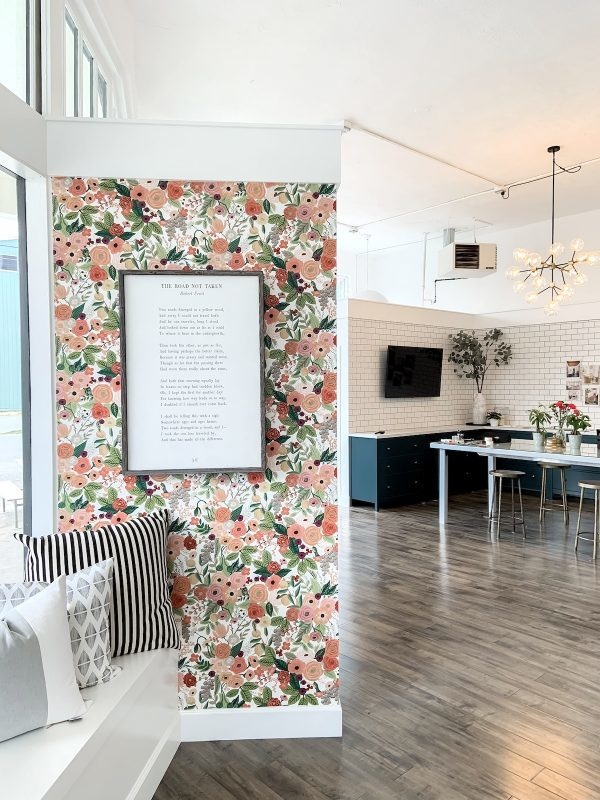 Rifle Paper Co. Garden Party Peel and Stick Wallpaper Rose