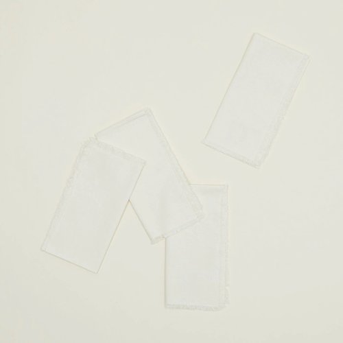 Essential Dinner Napkins - Ivory, Set of 4