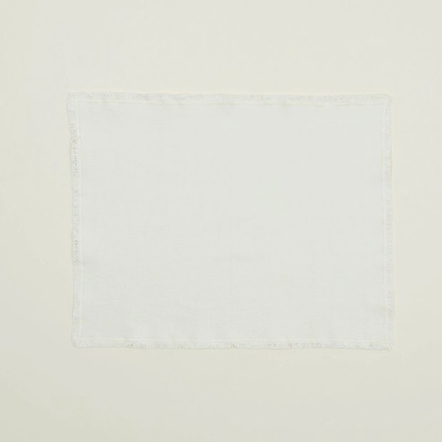 Essential Cotton Placemats - Ivory, Set of 4
