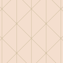 Diamonds, Petal + Gold - Wallpaper Sample