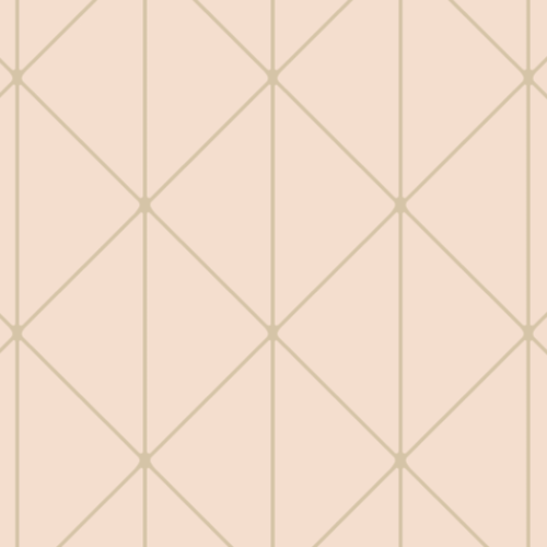 Diamonds, Petal + Gold - Wallpaper Sample