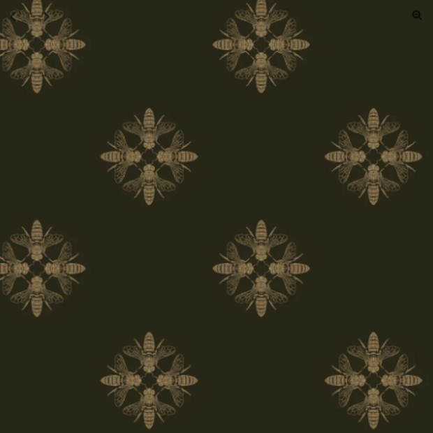 Honey Bee, Gold/Black - Wallpaper Sample