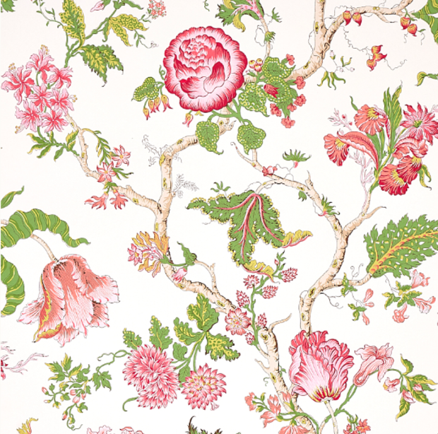 Josephine, Pink - Wallpaper Sample