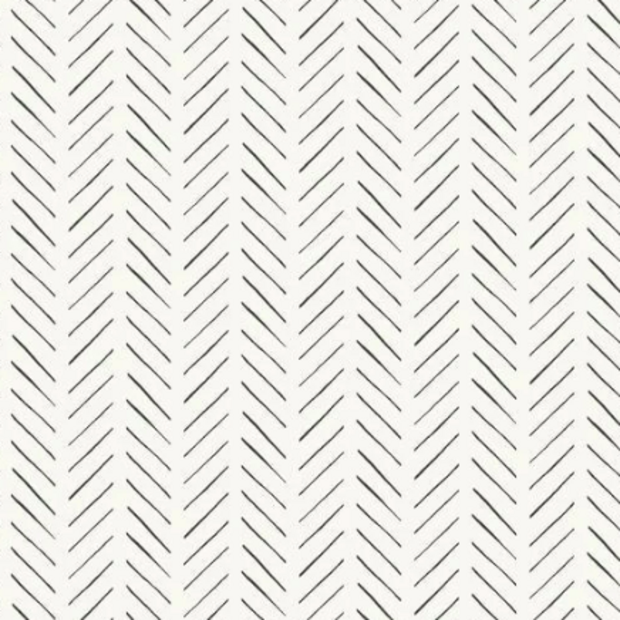 Pick-Up Sticks, Black/White - Wallpaper Sample