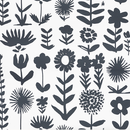Wild Things, Black - Wallpaper Sample