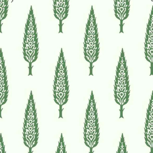 Juniper Tree, Green - Wallpaper Roll
